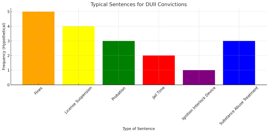 Typical sentences for DUII convictions